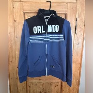 Orlando Magic Zip Up Jacket Forty Seven Brand Boys Size Large Womens Size Medium